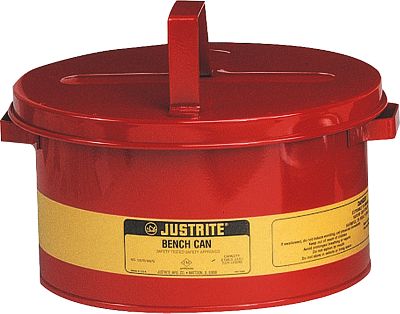 Kleinteilereiniger Justrite 8l rot Stahlblech ø 292 x H 149 mm
