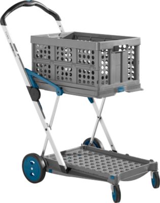Schäfer Shop Select opvouwbare mobiele CLAX®, 2 legborden, belastbaar tot 60 kg