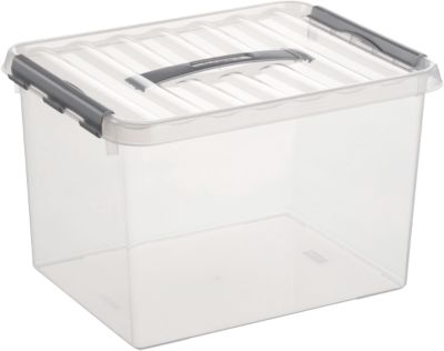 Sunware Aufbewahrungsbox Q-Line mit Deckel 40 x 30 cm 22 L transparent - Bild 3
