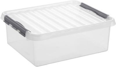 Sunware Transparent Kunststoff-Box Q-Line 25 L Mit Deckel Aufbewahrungsbox - Bild 3