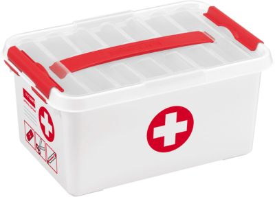 Sunware Erste-Hilfe-Box - Aufbewahrungsbox - 6L - Rot, Weiß - Image 5