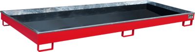 Bauer Regalwanne mit PE-Einsatz RW 3300-1 PE, lackiert, Feuerrot - Image 4