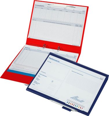 BOI Patienten-Dokumentationsmappe DIN A4 rot 2-Ring-Mechanik Signalreiterleiste Stiftehalter - Image 3