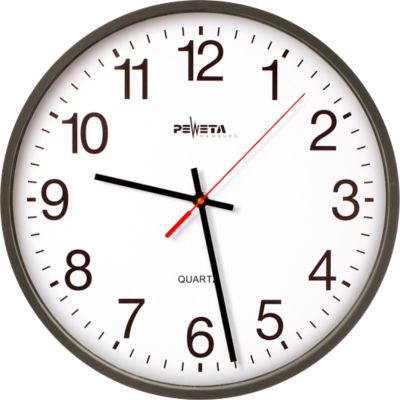 44.130.212 - Wanduhr arab.Zahlen 25cm Quarz-Batterie 1,5V 44.130.212 - Bild 5