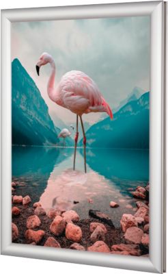 Update Displays Silber Prospektständer, Klapprahmen Easy-Fix 62,4 X 87,1 Cm - Bild 4