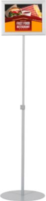 Infoständer Economy doppelseitig höhenverstellbar DIN A4 silber - Image 3