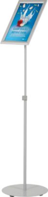 Infoständer Econom - einseitig - höhenverstellbar - formatverstellbar - DIN A4 - silber - Image 3