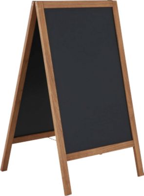 update displays Kundenstopper Economy Outdoor Holz 60x101cm Braun - Image 3