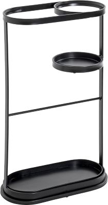 HAKU Schirmständer - Stahlrohr - Schwarz - B 370 x T 180 x H 600 mm - Image 6