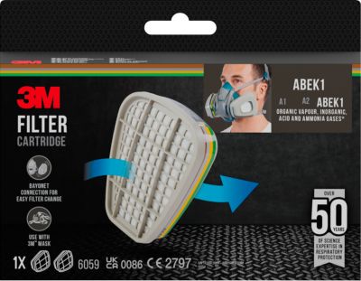 3M Weiß Kombifilter Für Gas Abek1 6059-1 - Bild 3