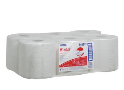 Wypall Wischtuch L-10 EXTRA Zentralentnahme RCS - Airflexmaterial, 1-lagig, weiß - Image 3