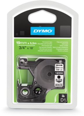 Dymo Industrie-Schriftband 18765 - Permanent, 19 mm Breite, Schwarz auf Weiß - Image 11