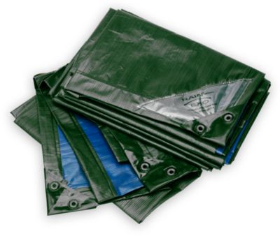 Biogreen Blau Abdeckplane Rainexo, 150 G/M², 10X15 M, Grün - Bild 3
