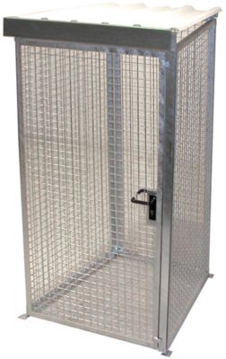 Bauer Gasflaschen-Container Gfc-M0/D Mit Dach Und Flügeltor Für 16X Gasflaschen Ø 230 Mm 4052462024809 - Image 4