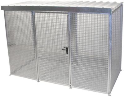 Bauer Gasflaschen-Container GFC-M4 D, mit Dach und Flügeltor für 78x Gasflaschen Ø 230 mm - Image 4