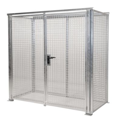 Bauer Gasflaschen-Container GFC-M1-DF, ohne Dach Doppelflügeltor für 32x Gasflaschen Ø 230 mm - Image 4