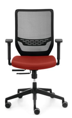 Dauphin Sitz-Husse für Bürostuhl to-sync work - Rubinrot - 400 mm Breite - Image 2