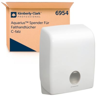 Kimberly Clark Aquarius 6959 Rollenhandtuchspender - Kunststoff weiß - L 428 x B 338 x H 241 mm - Image 4