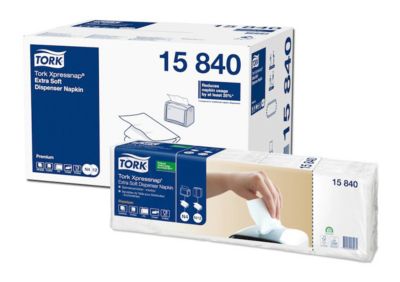 Tork Weiss Servietten, Servietten Xpressnap Extra Soft (1 Stk., 33 X 21.30 Cm) - Image 5