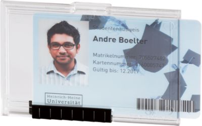 Durable Kartenhalter PUSHBOX MONO, Abzeichen, Landschaft, Transparent, Seite, 8,7 cm, 5,4 cm - Image 6
