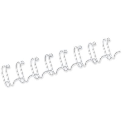 Fellowes 35 Blatt Drahtbinderücken - 6mm - Weiß - Metall - Image 4