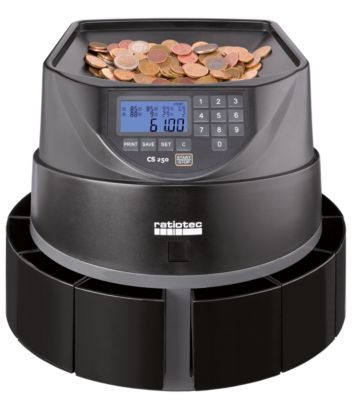 ratiotec CS 250 Münzzählmaschine Schwarz - 1 St. - Image 4