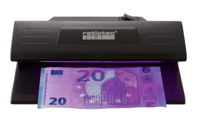 ratiotec® Soldi 120 Geldscheinprüfer - UV-LED Banknotenprüfer für alle Währungen - Schwarz - Image 4