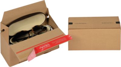 ColomPac Eurobox S Faltkarton, 200x150x100mm, Braun, 20 Stück - Selbstklebeverschluss, Aufreißfaden, Z-Faltung - Image 7