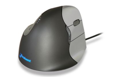 BakkerElkhuizen Evoluent4 Vertikalmaus für Rechts- und Linkshänder - Ergonomisch, 2600 DPI, 6 Tasten, Schwarz/Silber - Image 6