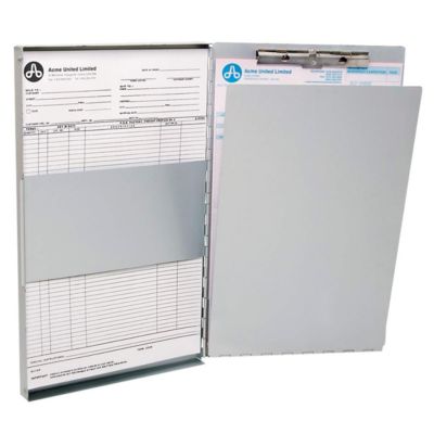 Westcott Grau Klemmbrettmappe Mit Aufbewahrungsfach A4 Aluminium - Image 4