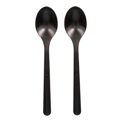 circulware RESBONSIBLES Mehrweg-Löffel - Schwarz - 50 Stück - Image 4