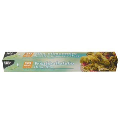 Papstar Frischhaltefolie - 30m Rolle - Transparent - 290mm Breite - 11μm Stärke - Image 4