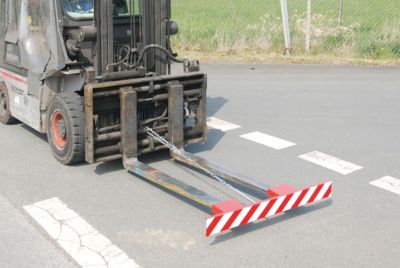 Bauer Südlohn Weiss/Rot Fördertechnik, Gabelzinkenschild Gzs, Lackiert, Feuer - Image 4