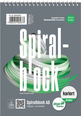 Staufen Style Spiralblock - A6, 40 Blatt, 70 G/Qm, Kariert - Bild 3