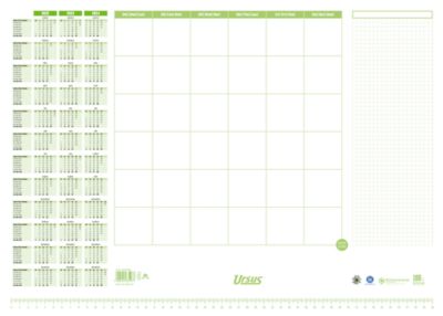 Papier Schreibunterlage mit Kalender 52,5 x 37,5 cm 30 Blatt - Image 5