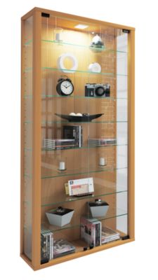 Vcm Braun Vitrine + Buffetschrank, Sammel Wandvitrine Holz Glas Vitrosa Maxi (59 X 18 X 114 Cm) - Image 5