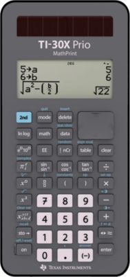 Ti Schwarz Taschenrechner, Schulrechner -30 X Prio Mathprint 30Xprio/Fc (Batteriebetrieb, Solarenergie) - Image 4