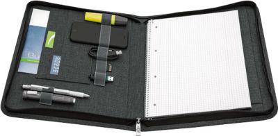 WEDO College A4 Schreibmappe aus Polyester mit Reißverschluss - Grau - Image 7