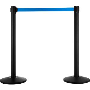 Absperrpfosten mit Standfuß, schwarz