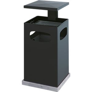 Ascher-Papierkorb mit abnehmbarem Dach, 38 Liter