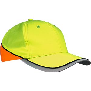 Basecap Neon Reflex, reflektierendes IQseen™ Material, Sichtbarkeit bis 160 m, EN 471, unisex,