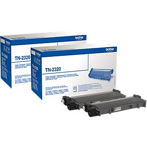 Brother Sparset 2 x TN-2320 Tonerkassette schwarz