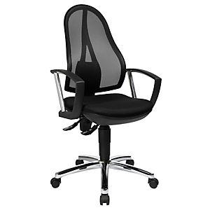 Bürostuhl Topstar OPEN POINT P Plus, Permanentkontakt, mit Armlehnen, Netz-Optik