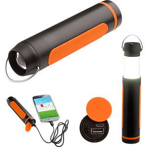 Campinglampe mit Powerbank San Bernardo, 2.200 mAh Kapazität, 4 Lichtmodi