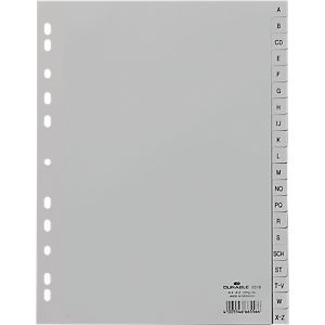 DURABLE Kunststoffregister, Buchstaben-Register, diverse Ausführungen, einzeln