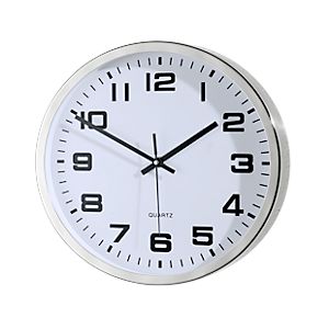 Edelstahl-Wanduhr