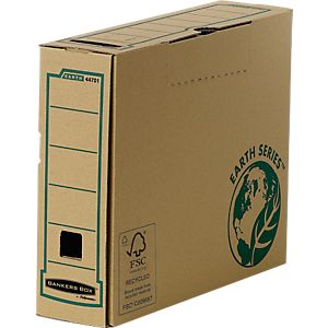 Fellowes Archivschachtel Bankers BoxÂ® Earth, DIN A4, RÃ¼ckenbreite 80 o. 100 mm, 20 St