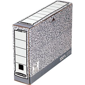 Fellowes Archivschachtel Bankers Box®, f. DIN A4, Füllhöhe 80 o. 100 mm, 10 Stück