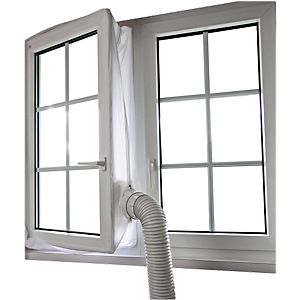 Fensterkit-Abluftzubehör, für Fenster bis 4 m, wasserabweisend, bis 40§ waschbar, inkl.
