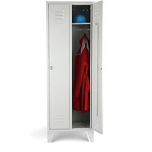 Kleiderspind, 2 Türen, mit Füßen, B 600 x H 1800 mm